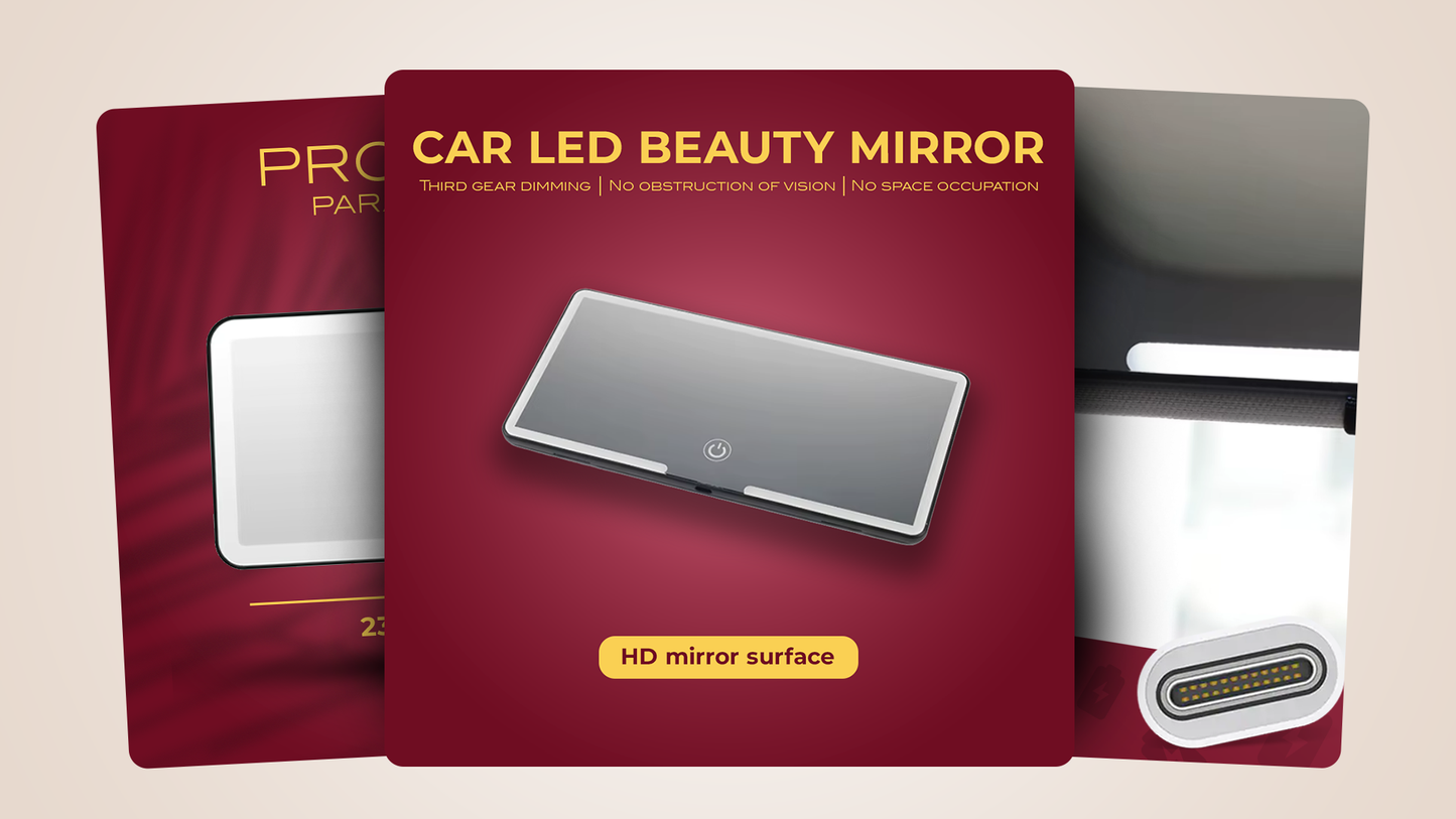 Car Visor LED mirror