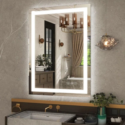 Bathroom mirror ANTI-FOG TECH full size LED MIRROR