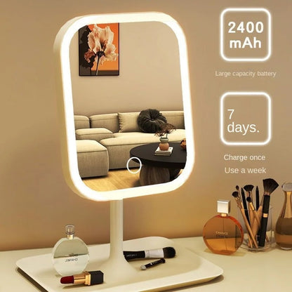 Desktop makeup LED-LINE mirror Integrated makeup tray